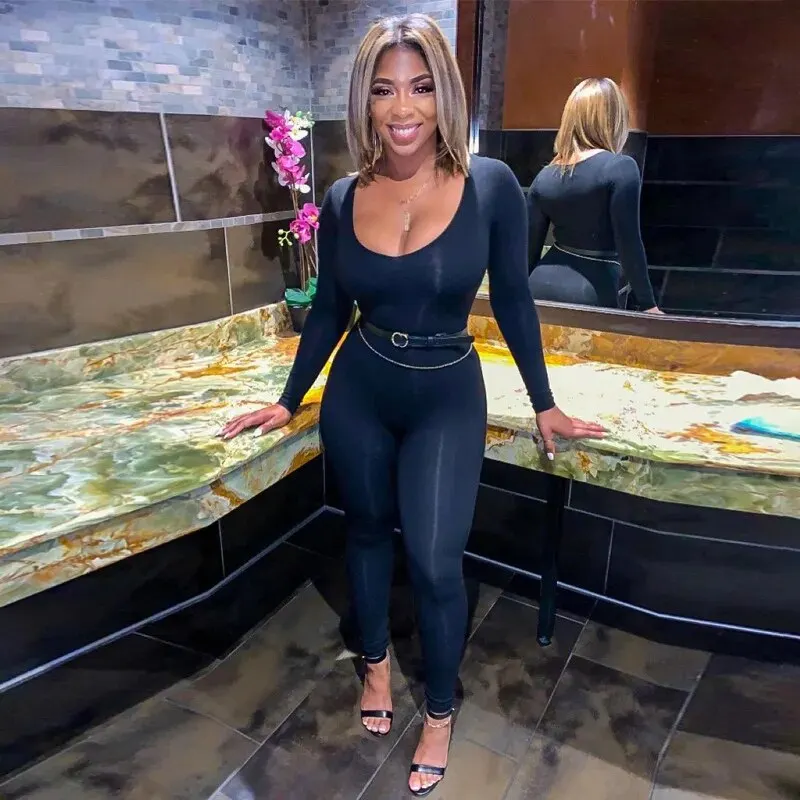 דולזורה נשים 2024 סתיו חורף שרוול ארוך בודיקון סטריטוור חפיפה אוברול חתיכה אחת פריטים בסיטונאות לעסקים