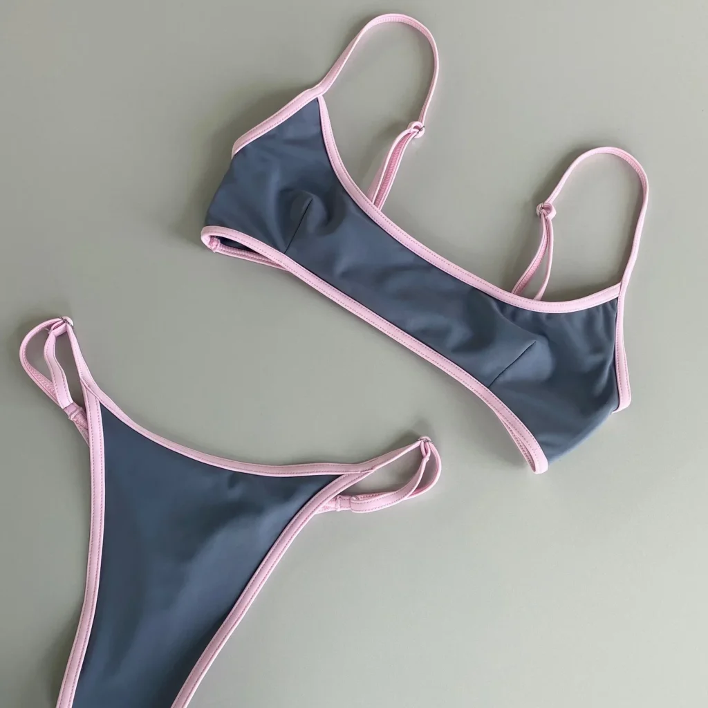 בקיץ 2025, בקיני סקסיים לנשים, בגדי ים, סט ביקיני עם שרשרת, בגד ים לחוף הים, ביקיני ברזילאי לנשים (משלוח חינם)