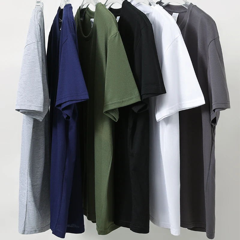 חולצת כותנה מודפסת בהתאמה אישית עם שרוול קצר לגברים (משלוח חינם)